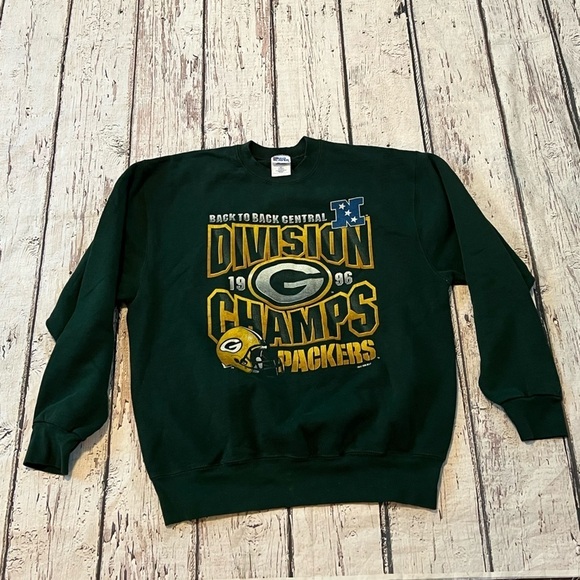 Vintage Green Bay Packers 1996 NFL Football Super Bowl Sweatshirt - Picture 1 of 3
